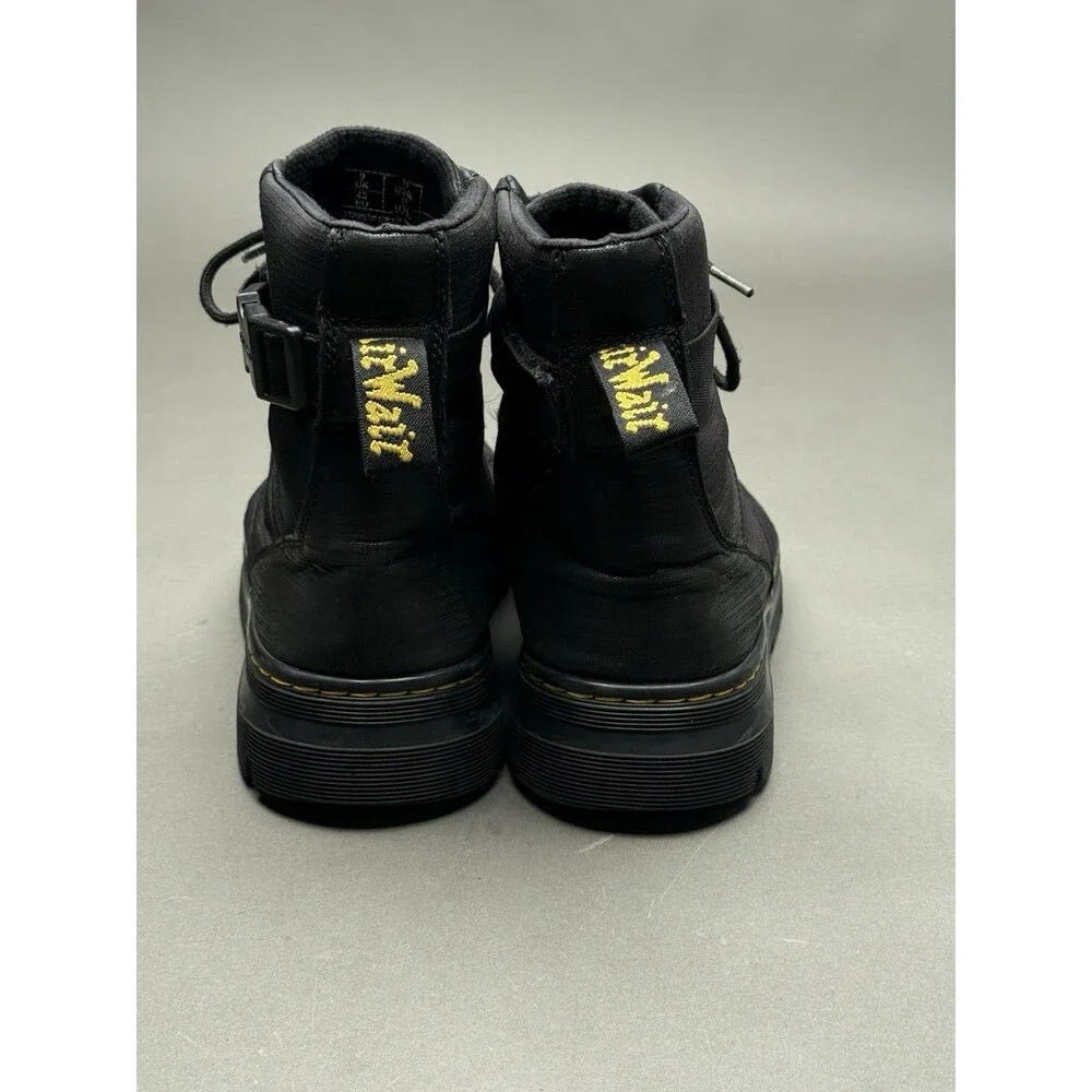 Dr Marten's Rilla Black Nylon Unisex Lace Up Air Wair Boots US 10 EU 43